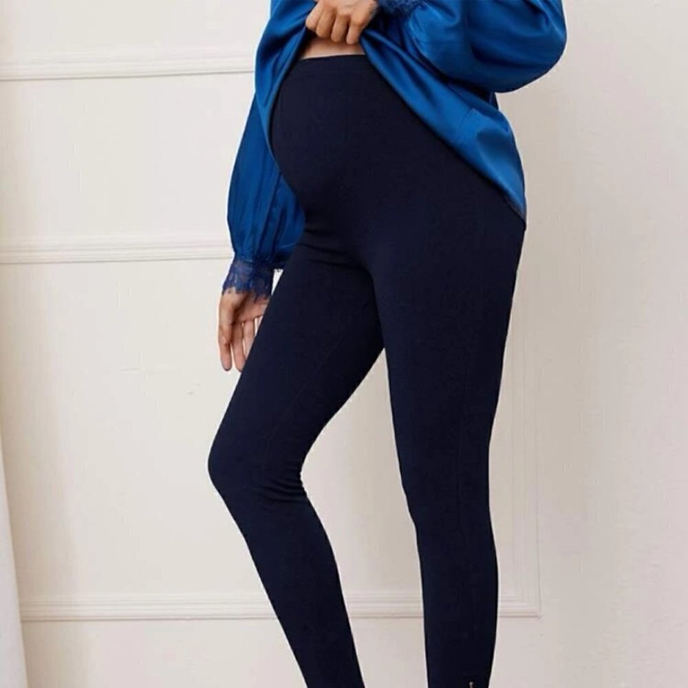 𝅺maternity zipper hem leggings Size XXL